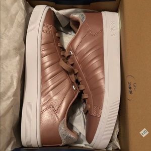 Women’s K-Swiss in Rose/Silver/white, size 8.5.
